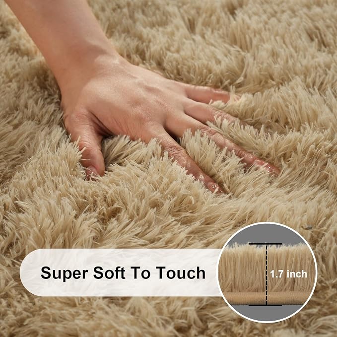 6x9 Area Rugs for Living Room, Large Fluffy Rugs for Bedroom, Fuzzy Shag Soft - Image 2