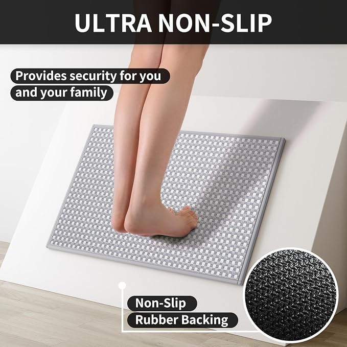 YDKGL Kitchen Runner Rugs Non Slip Washable, Super Absorbent Soft Chenille - Image 4
