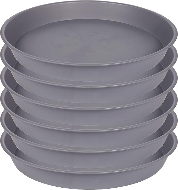 6 Pack of 7 8 inch Plant Saucer, Heavy Duty Plastic Plant Water Tray 8 inch - Image 8