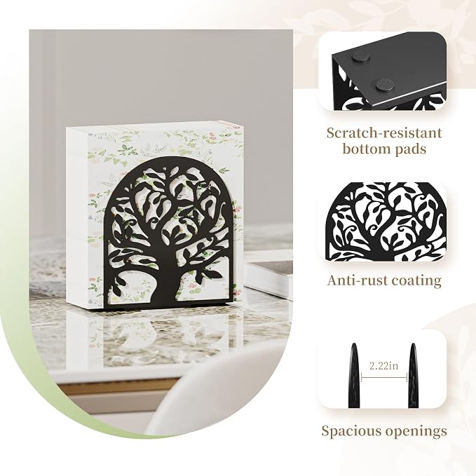 2 Pack Metal Tree of Life Napkin Holders - Image 6