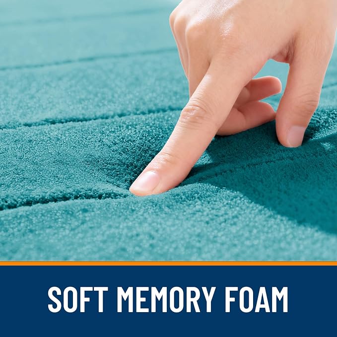 OLANLY Memory Foam Bath Mat 35x24, Super Soft Absorbent Bathroom Rugs, Quick Dry - Image 5