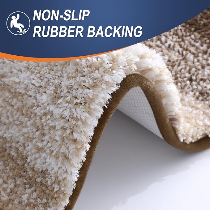 OLANLY Bathroom Rugs Mat 36x24, Extra Soft Absorbent Microfiber Bath Rugs - Image 5