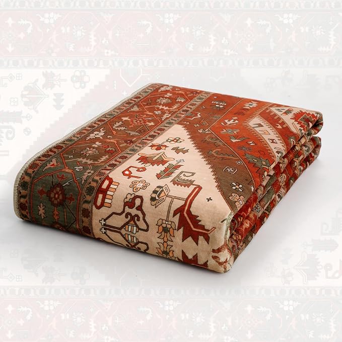 SERISSA 9x12 Area Rugs for Living Room, Large Washable Non-Slip Boho Rug - Image 7