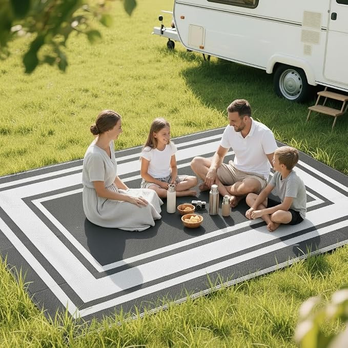 RURALITY Outdoor Rugs 5x8 for Patios Clearance, Waterproof Mats for Porch - Image 7