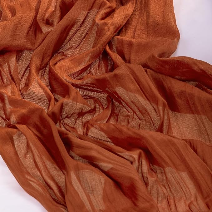 12 Pack Cheesecloth Terracotta Table Runner 10ft Rustic Gauze Decor | - Image 4