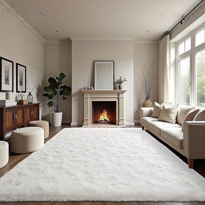 LOCHAS Ultra Soft Indoor Modern Area Rugs Fluffy Living Room Carpets - Image 2
