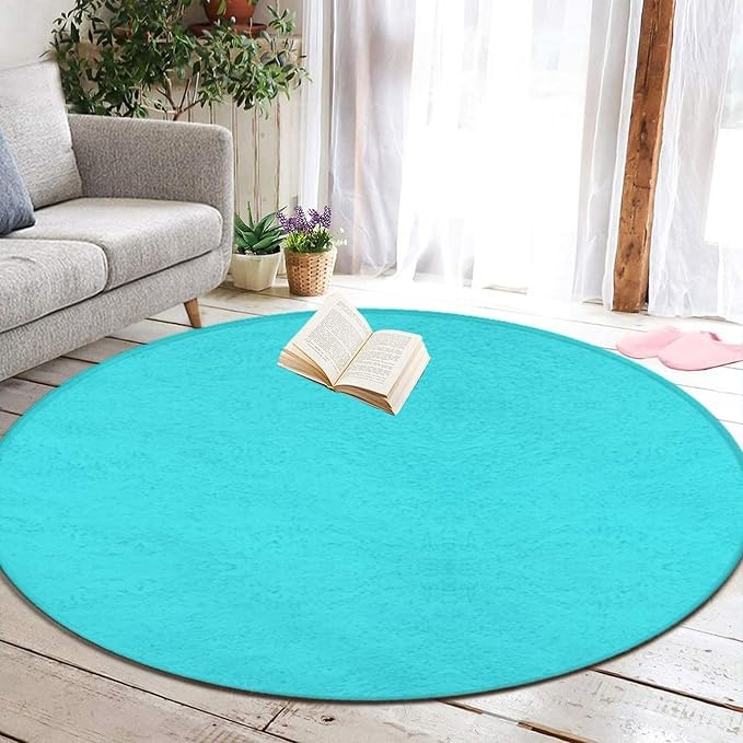 Large Round Area Rug Home Decor Modern Bathroom Rug Kitchen Office Circle Rug - Image 5