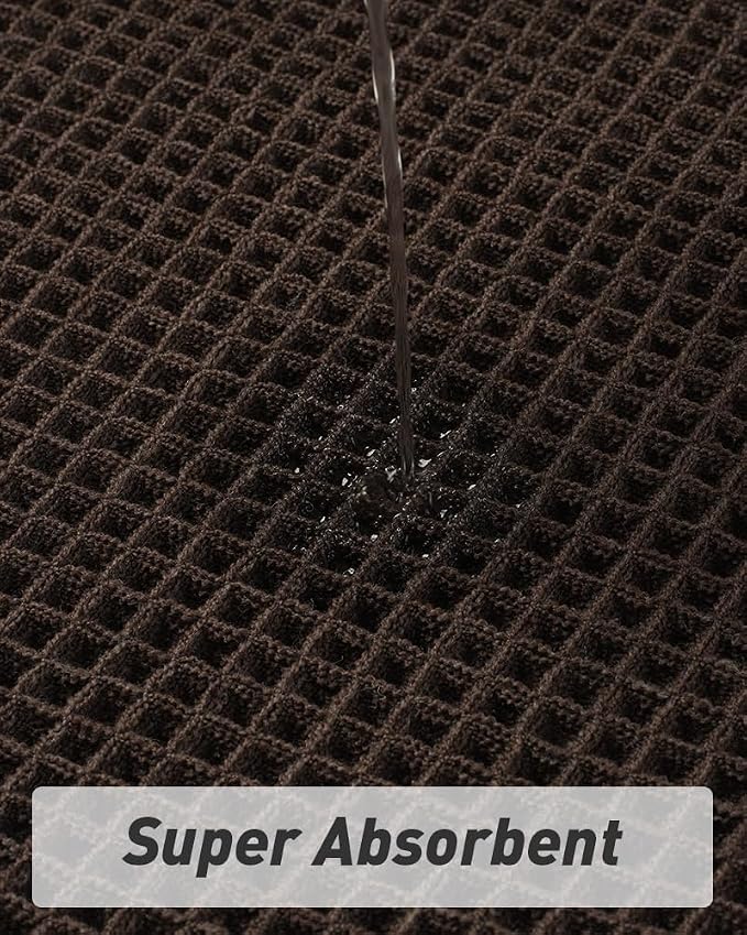 Upgraded Waffle Runner Rug Super Absorbent Non Slip Bath Mats - Image 2