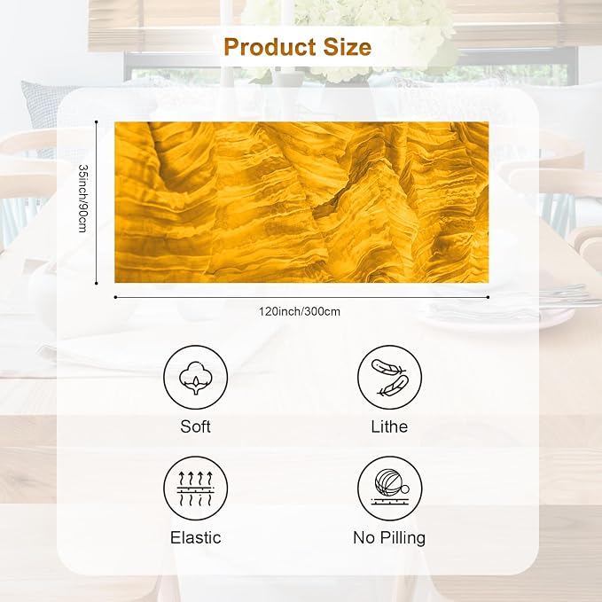 10 Pack Gold Cheesecloth Table Runner 35x120 Inch 10Ft Rustic Gauze Cheese - Image 4