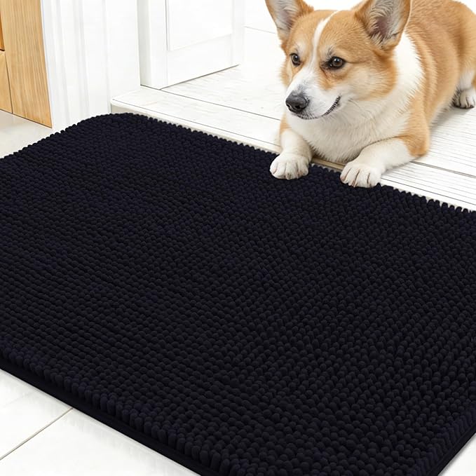 OLANLY Dog Door Mat for Muddy Paws 24x16, Absorbs Moisture and Dirt, Absorbent by OLANLY
