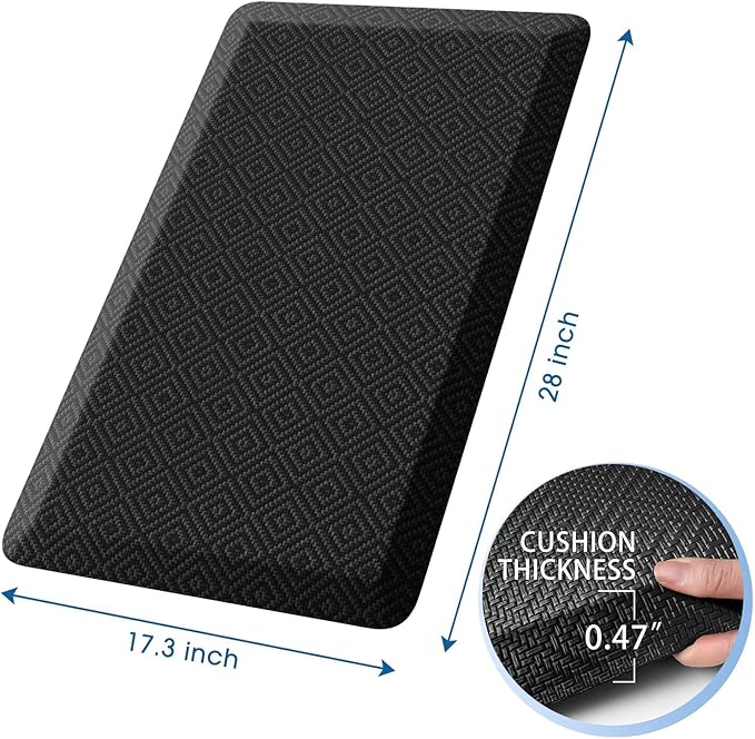 Mattitude Kitchen Mat Cushioned Anti-Fatigue Floor Mat Water Resistant Non-Slip - Image 2