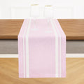 Solino Home 100% Pure Linen Table Runner, 14 x 108 in, French Stripe | Table by SolinoHome