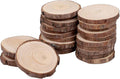 KINJOEK 30 PCS Natural Wood Slices 5.1-5.5 Inch by KINJOEK