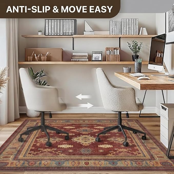 48"x72" Office Chair Mat for Hardwood Tile Floor, Under Desk Carpet Protector - Image 4