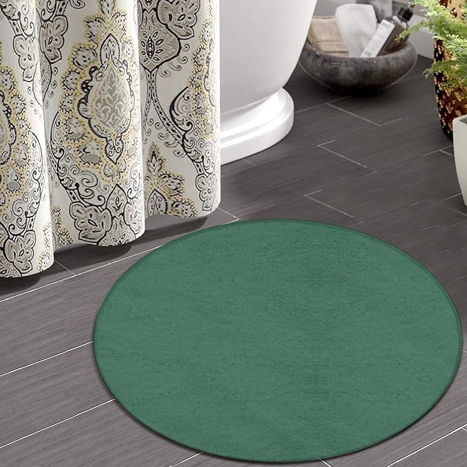 Room Sofa Yoga Soft Round Carpet, Home Decor Non Slip Kitchen Office Circle Rug - Image 4