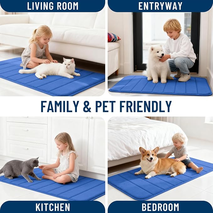 OLANLY Memory Foam Bath Mat 30x20, Super Soft Absorbent Bathroom Rugs, Quick Dry - Image 9