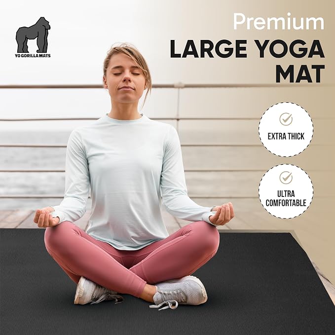 Gorilla Mats Extra Large Yoga Mat – 9'x6' - Image 9