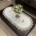 Coffee Tablecloth for Living Room Center Table Doilies Embroidery Lace by COMFEELING