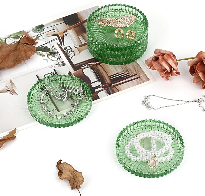 Modern Clear Coaster Set of 5- Glass Coasters - Image 6