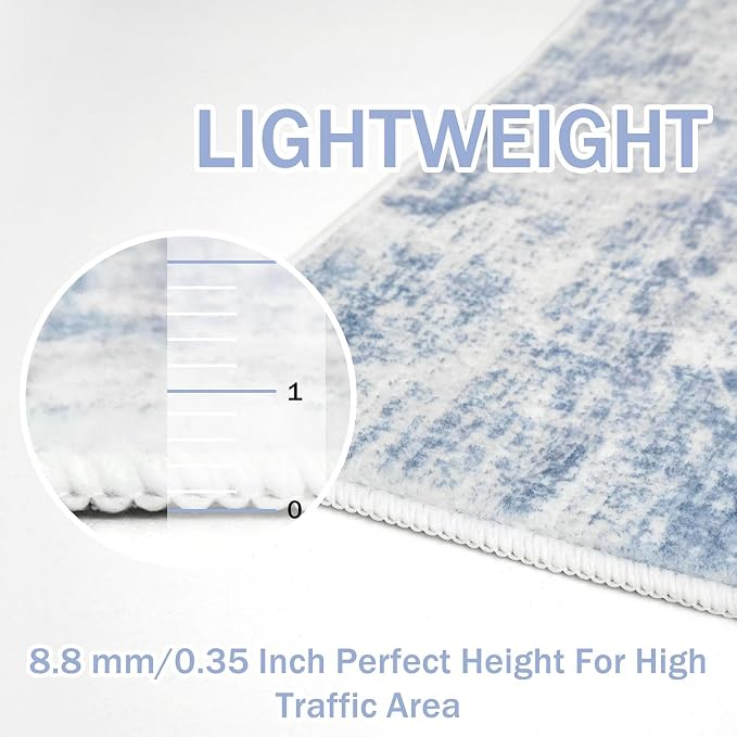 IOHOUZE Abstract Area Rug 4x5 Ft Washable Rugs - Image 5