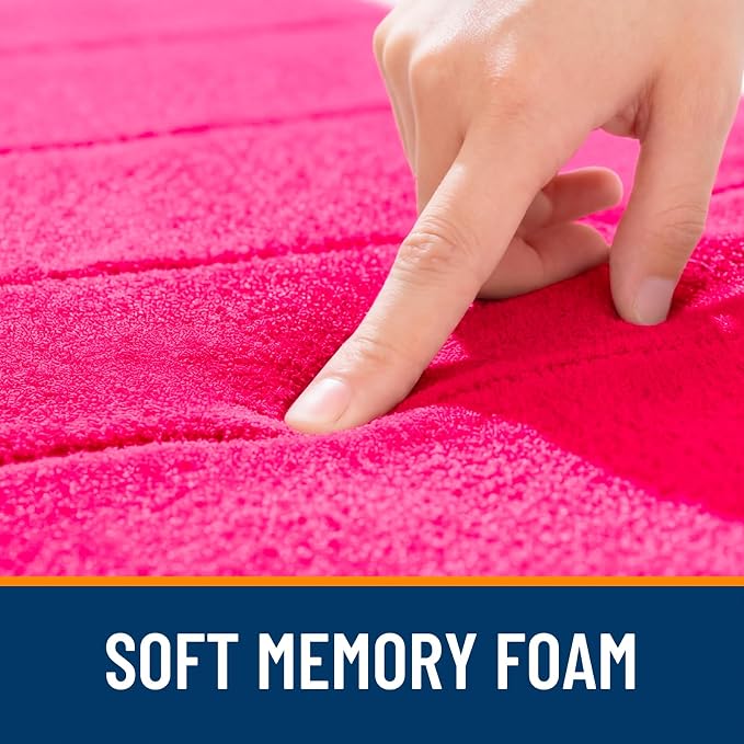 OLANLY Memory Foam Bath Mat 36x24, Super Soft Absorbent Bathroom Rugs, Quick Dry - Image 5