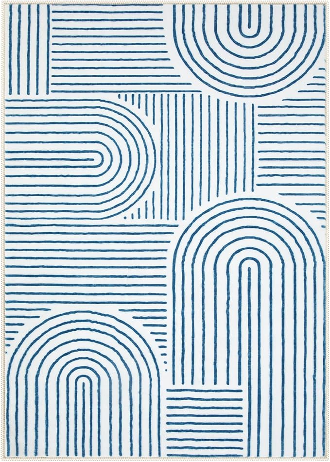 Lahome Abstract 6x9 Area Rugs, Soft Washable Rugs - Image 7