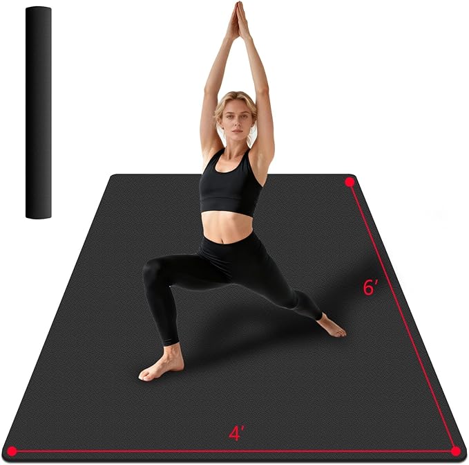 VTORY Extra Large Yoga Mat Thick Exercise Mat by MadeHomeFitnessEasily