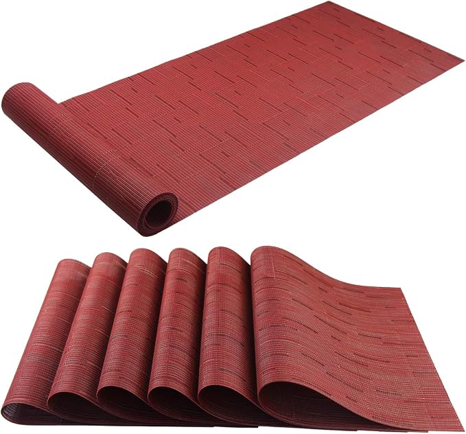 PIGCHCY Elegant Placemats with Matching Table Runner, Washable Durable - Image 6