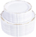 U-QE 100PCS Gold Plates Disposable by U-QE
