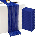 12Pack Royal Blue Cheesecloth Table Runner 20 x 120 inch Gauze Table Runner | by Seveups