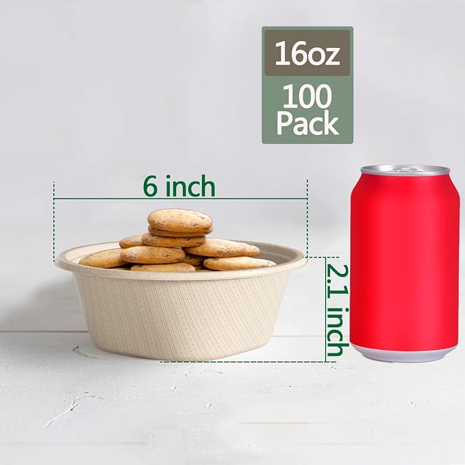 16 Oz Disposable Paper Bowls - Image 2