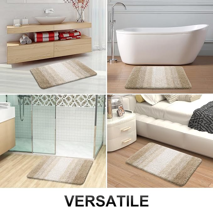 OLANLY Small Bathroom Rugs Mat 24x16, Extra Soft Absorbent Microfiber Bath Rugs - Image 7