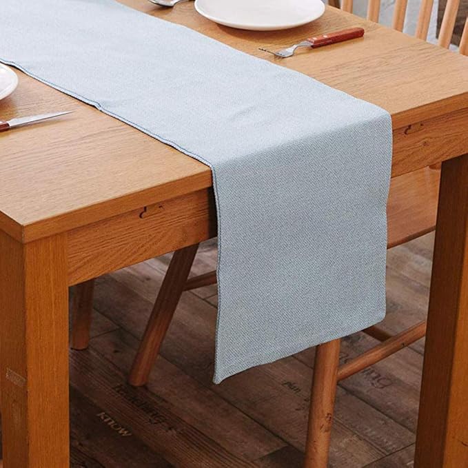 Soft Caddice Faux Linen Table Runner eco-Friendly Fabric Handcrafted Runner - Image 3