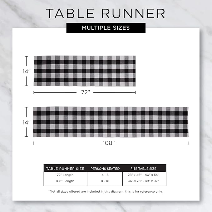 DII Farmhouse Braided Stripe Table Runner Collection, Dark Brown - Image 10