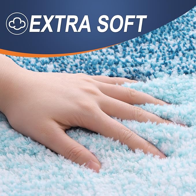 OLANLY Luxury Toilet Rugs U-Shaped 24x20, Extra Soft and Absorbent Microfiber - Image 3
