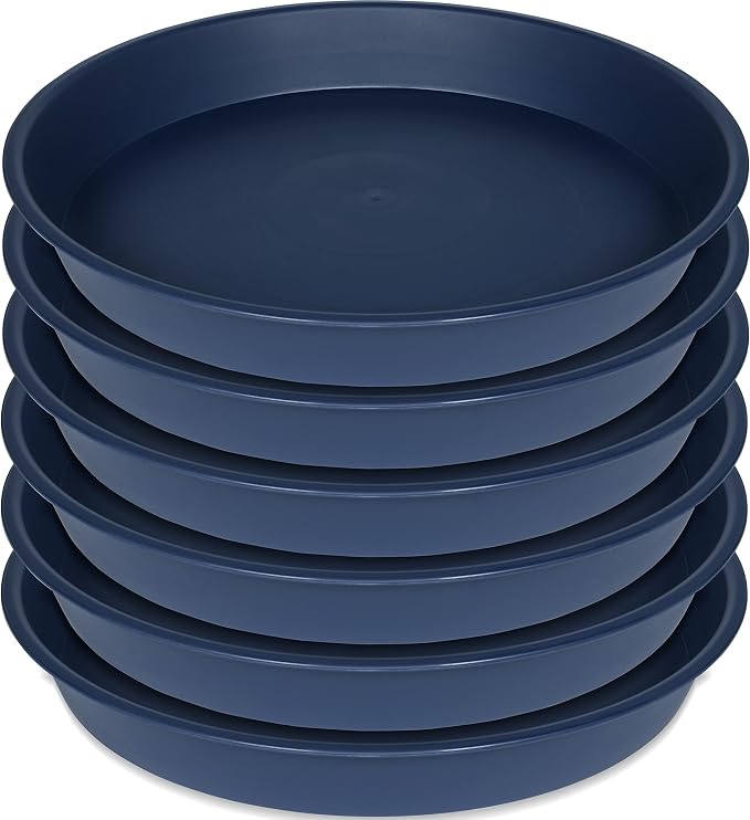 6 Pack of 10 inch Plant Saucer Blue, Heavy Duty Plastic Plant Saucer 10 inch - Image 8
