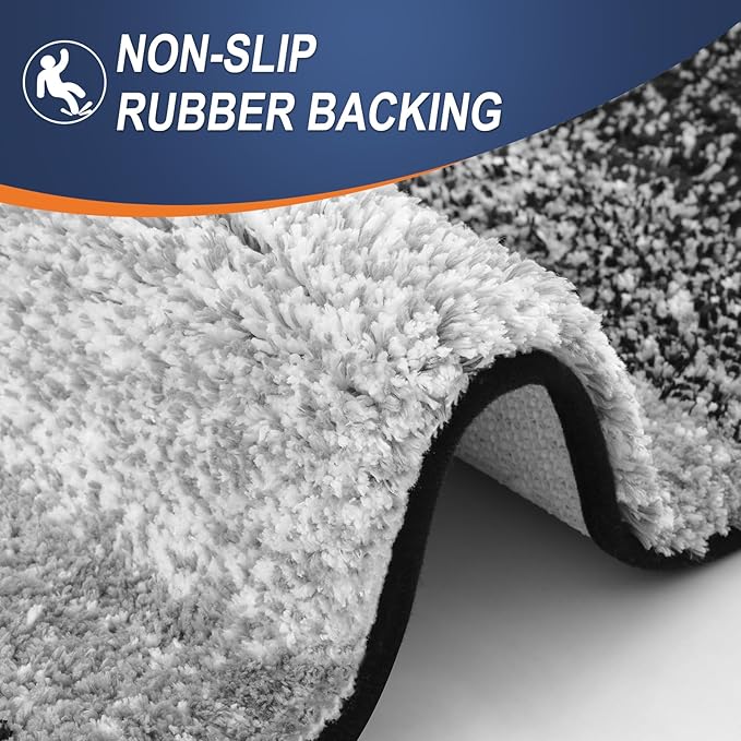 OLANLY Bathroom Runner Rugs Mat 47x24, Extra Soft Absorbent Microfiber Bath Rugs - Image 4