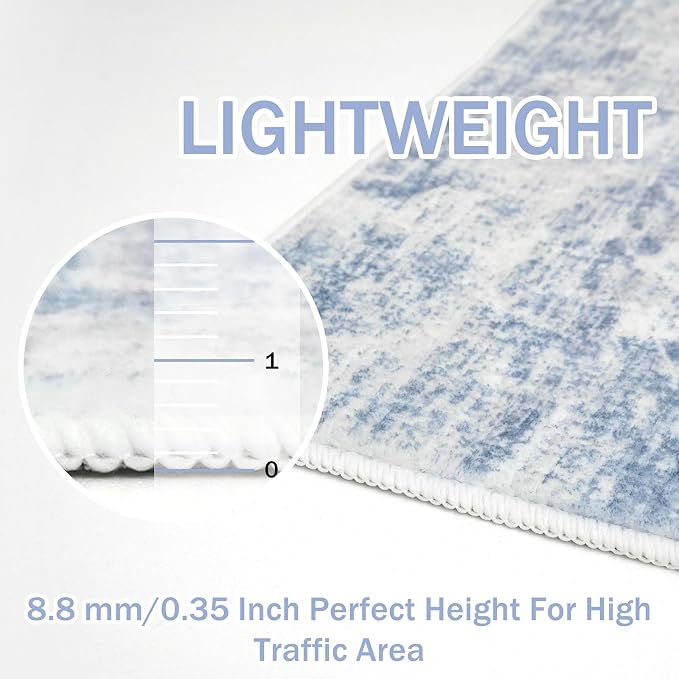 IOHOUZE Abstract Runner Rug 2x8 Ft Washable Runners - Image 5