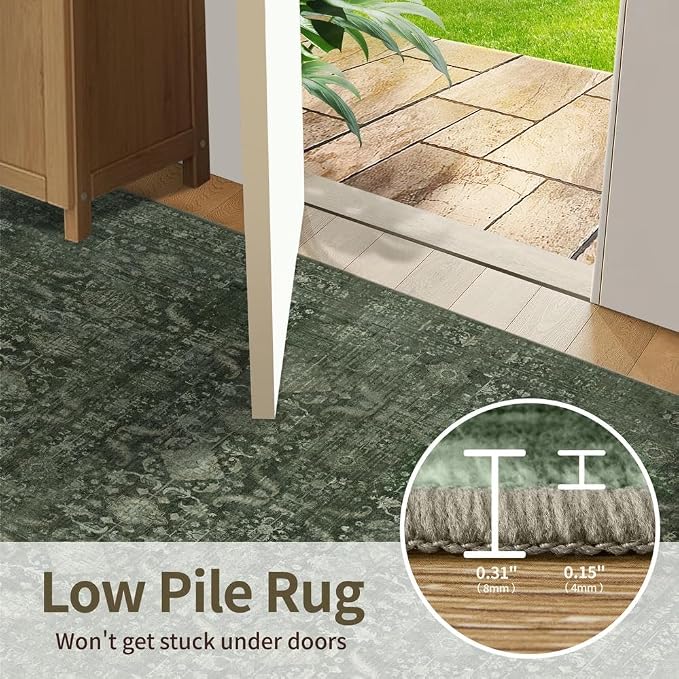 Rugxara 10x14 Area Rugs for Living Room Bedroom, Large Washable Rug, Non Slip & - Image 8