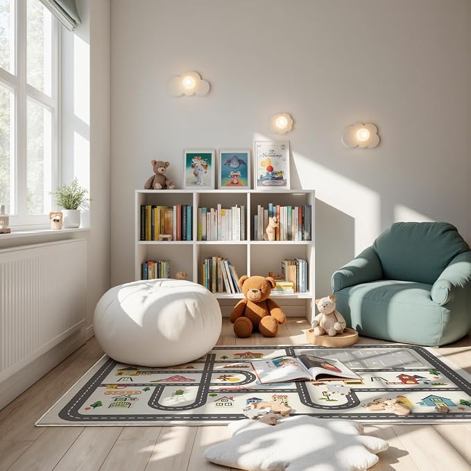 3x5ft Kids Town Road Play Rug - Image 2