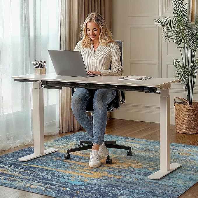 36"x48" Office Chair Mat for Hardwood Tile Floor, Under Desk Carpet Protector - Image 2