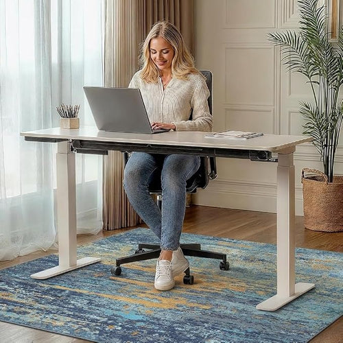 36"x48" Office Chair Mat for Hardwood Tile Floor, Under Desk Carpet Protector - Image 2