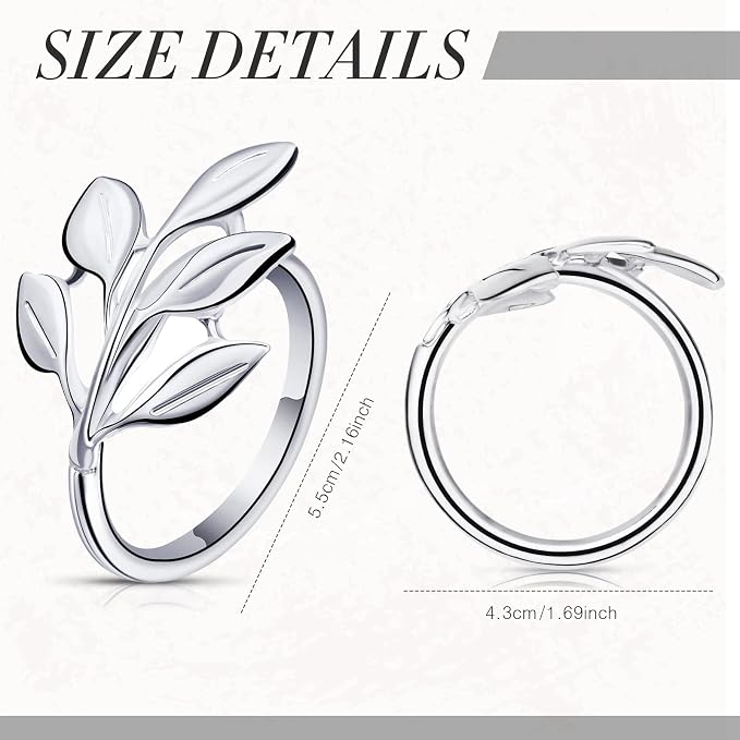 Hotop Set of 250 Leaf Napkin Rings Silver Metal Napkin Rings Holders Bulk - Image 6