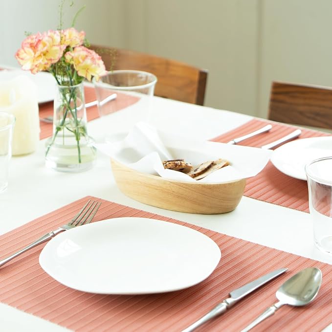 Placemats Set of 8 Vinyl/Plastic Woven Place Mats - Image 7