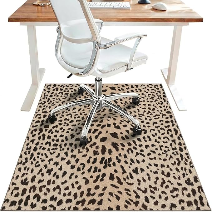 36"x60" Office Chair Mat for Hardwood Tile Floor, Under Desk Carpet Protector by BESBLEE