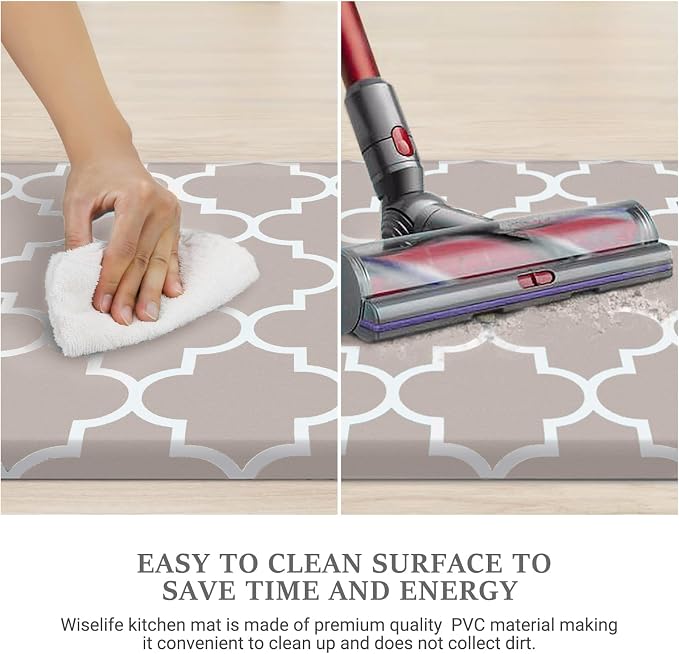 WISELIFE Kitchen Runner Rugs Anti-Fatigue mats, 17.3"x 39", Non Slip Waterproof - Image 5