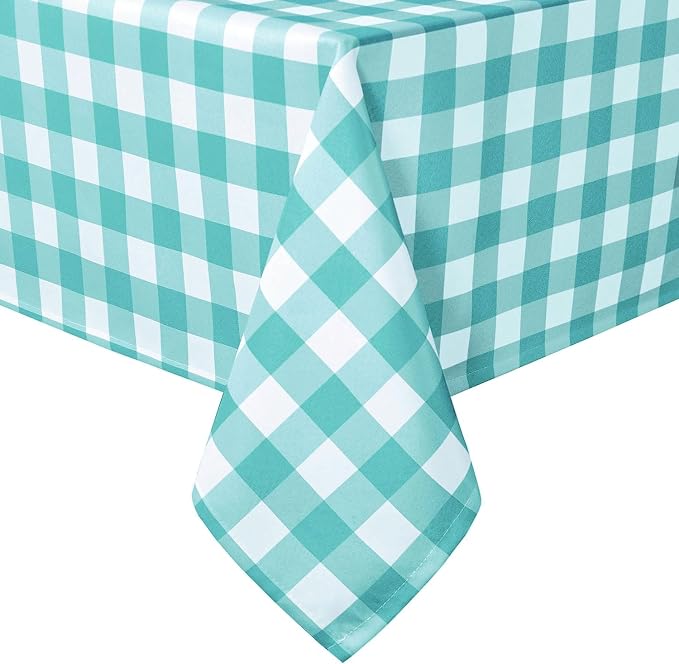 60 x 84 Inch Checkered Tablecloth Rectangle by Hiasan