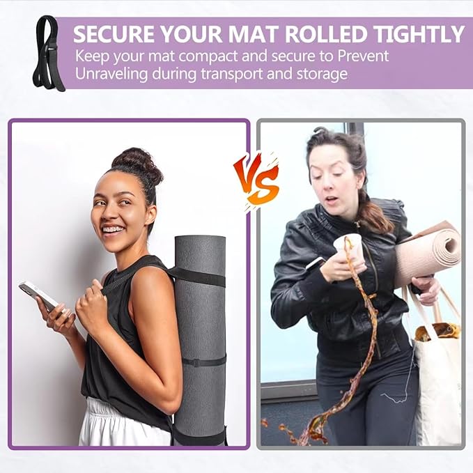 Yoga Mat Carrier Strap, Adjustable Thick Straps Sling - Image 3