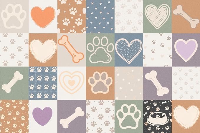 Preschool Classroom Rug 5x7, Paw Print Low Pile Kids Area Rug - Image 7
