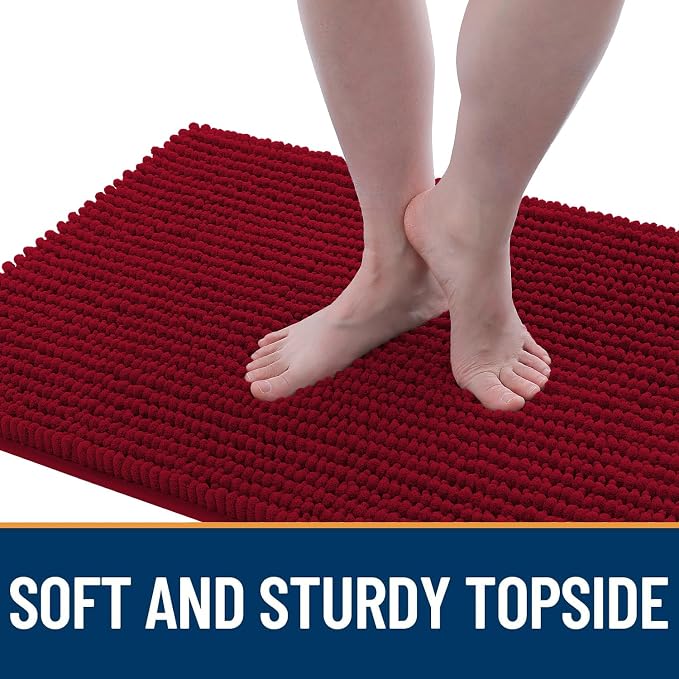 OLANLY Dog Door Mat for Muddy Paws 44x24, Ultra Absorbent Chenille Mud Doormat - Image 3